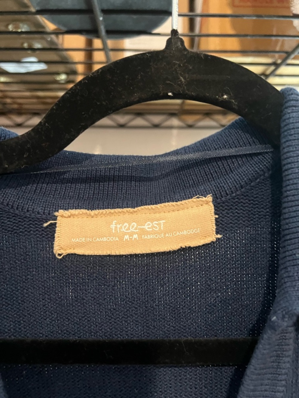 Free People Gwenna Sweater Set, NAVY MED NWT - Picture 6 of 7